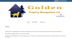 Desktop Screenshot of goldenpropertymgt.com